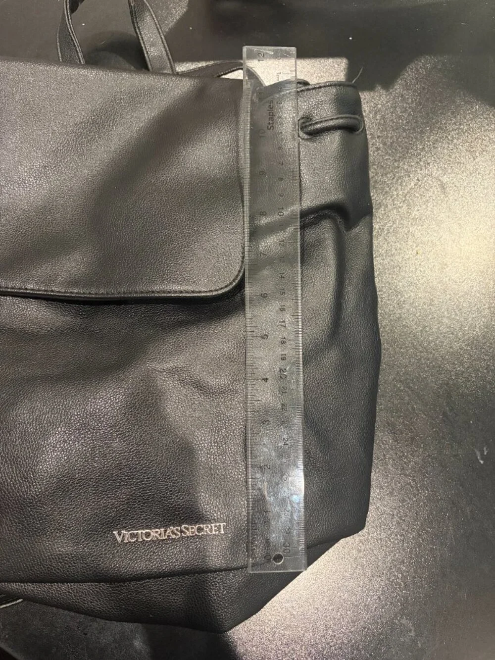 Victoria's Secret Backpack Solid Black No Pockets*